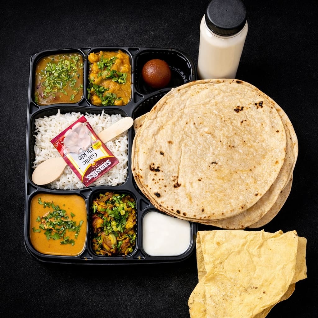 Complete thali platter